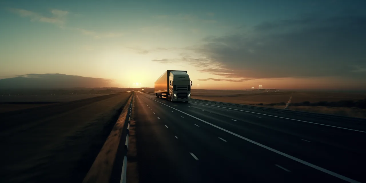 Cinematische Stimmung für Speditionen, Fleet-Management und Logistik-Software.
