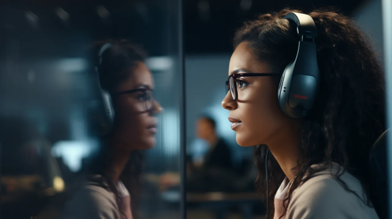 Stilles Tech-Porträt im Halbprofil — Recruiting für Software- und Engineering-Teams.